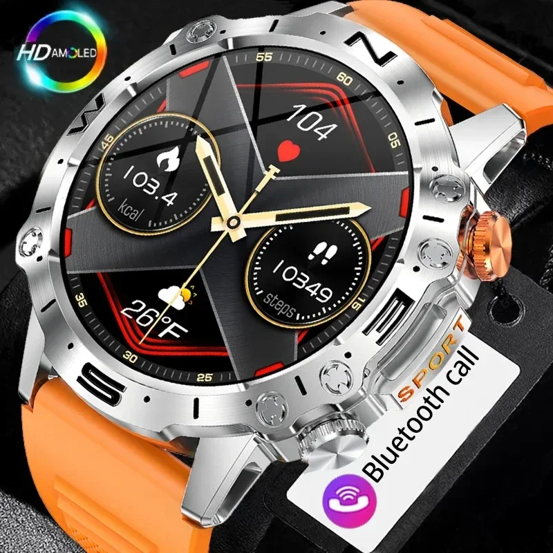 

2024 New GPS Outdoor Military Smart Watch Men AMOLED Bluetooth Call Smartwatch For Xiaomi Android IOS Ftiness Watches Man Luxury