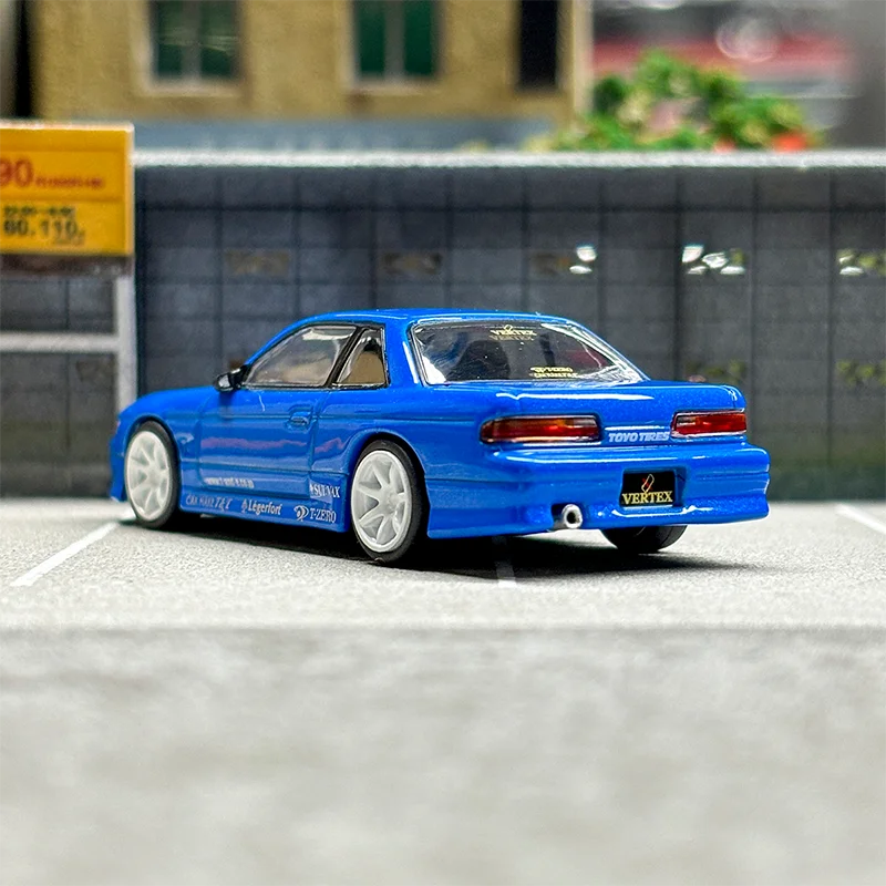 Tarmac Works 1:64 VERTEX Nissan Silvia S13 alloy car model