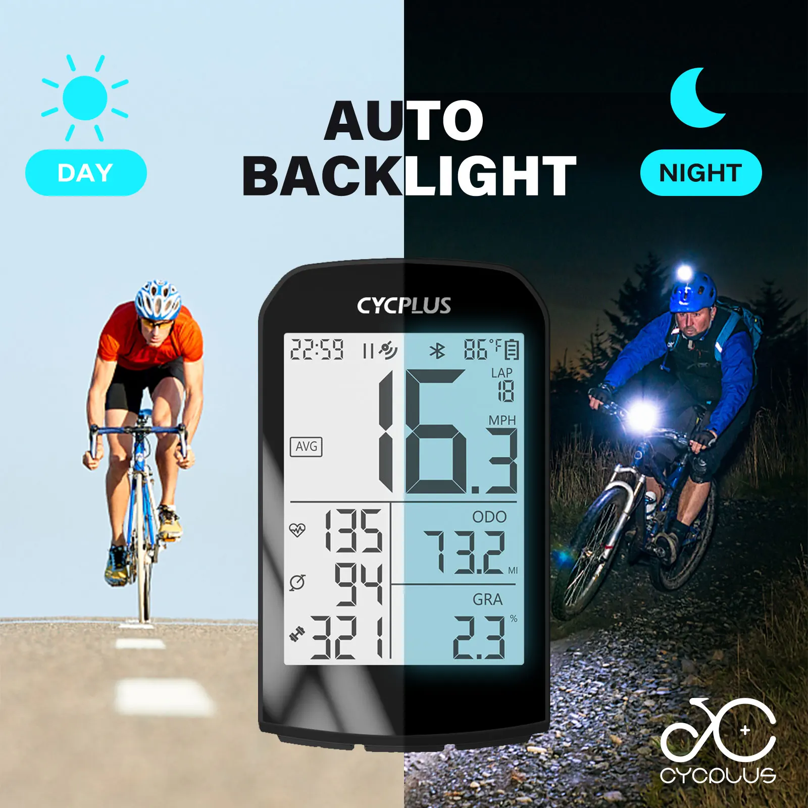 CYCPLUS M1 GPS Bicycle Computer ANT+ Bluetooth Speedometer Wireless Speed Sensor Cycling Bike Accessories