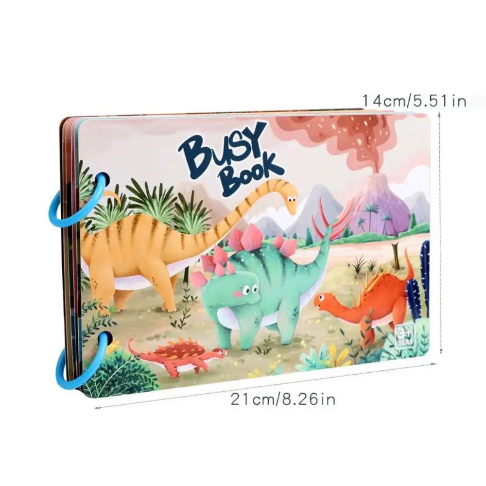 Montessori Busy Sticker Book Enlightenment Educational DIY Kids Quiet Book Cartoon Interactive Matching Puzzles Game Preschool