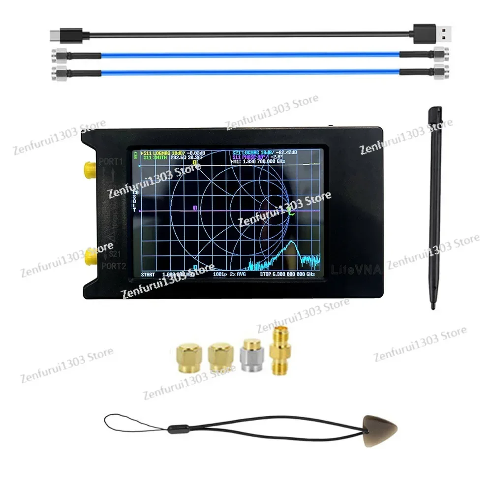 4 inch/2.8 inch NanoVNA vector network analyzer LiteVNA. Frequency range: 50kHz-6.3GH