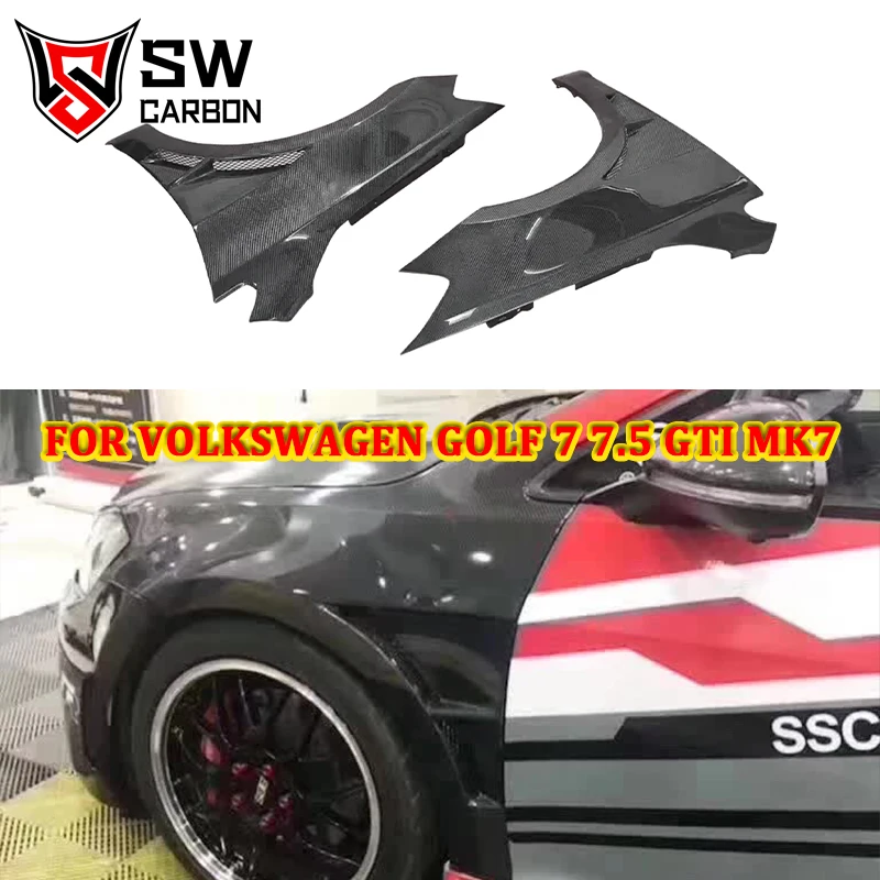 Carbon Fiber Fenders Car Accessories Car Front Vent Fenders Body Kits for Volkswagen VW VII Golf 7 7.5 MK7 GTI R