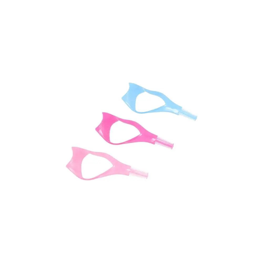 3 In 1 Mascara Shield Guard Plastic Local Warping Eyelash Tools Mascara Applicator Tool Cosmetic Accessories Eyelash Comb