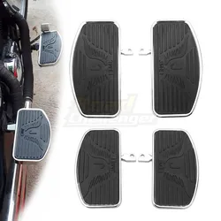 Motorcycle Adjustable Foot Pegs Footrest Wide Floorboard Footboards For Harley Sportster XL883 1200 X48 72 Dyna Softail 02-21