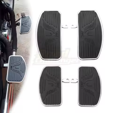 Motorcycle Adjustable Foot Pegs Footrest Wide Floorboard Footboards For Harley Sportster XL883 1200 X48 72 Dyna Softail 02-21