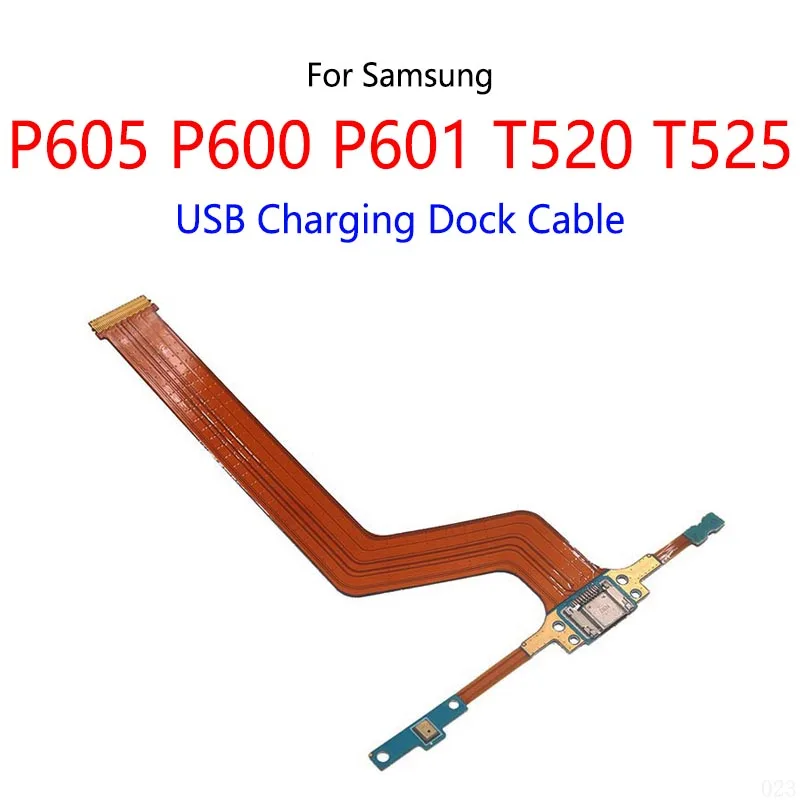 USB Charging Dock Connector Speaker Power Volume Switch Button LCD Display Flex Cable For Samsung P600 P601 P605 T520 T525