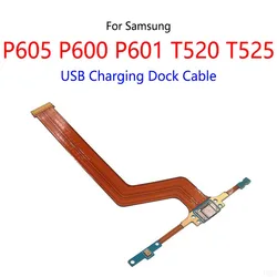 USB Charging Dock Connector Speaker Power Volume Switch Button LCD Display Flex Cable For Samsung P600 P601 P605 T520 T525