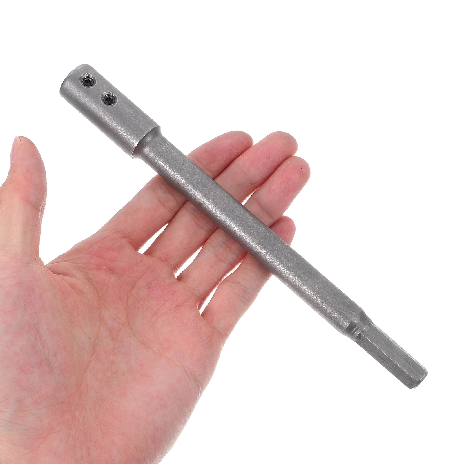 

1pc Drill Bit Extension Rod High Strength Steel Extended Reach Secure Connection Lightweight Locking Mechanism for DIY