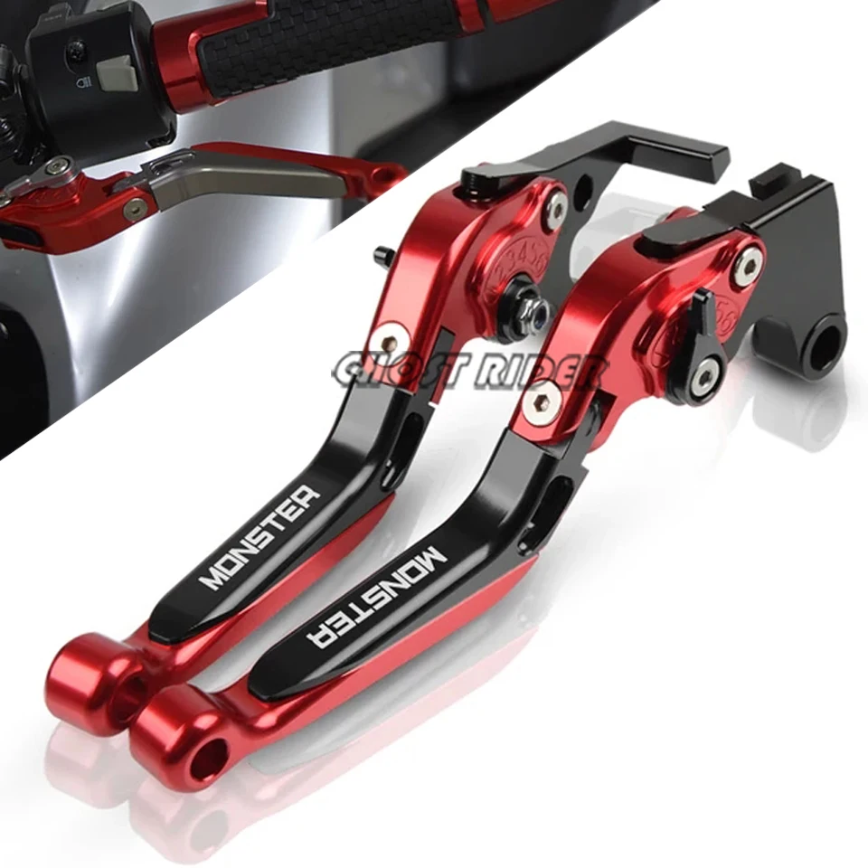 CNC Aluminum Handle Accessories Motorcycle Brake Clutch Levers for Ducati Monster ST2 M 400 600 620 750 919 796 696 M600 ST2