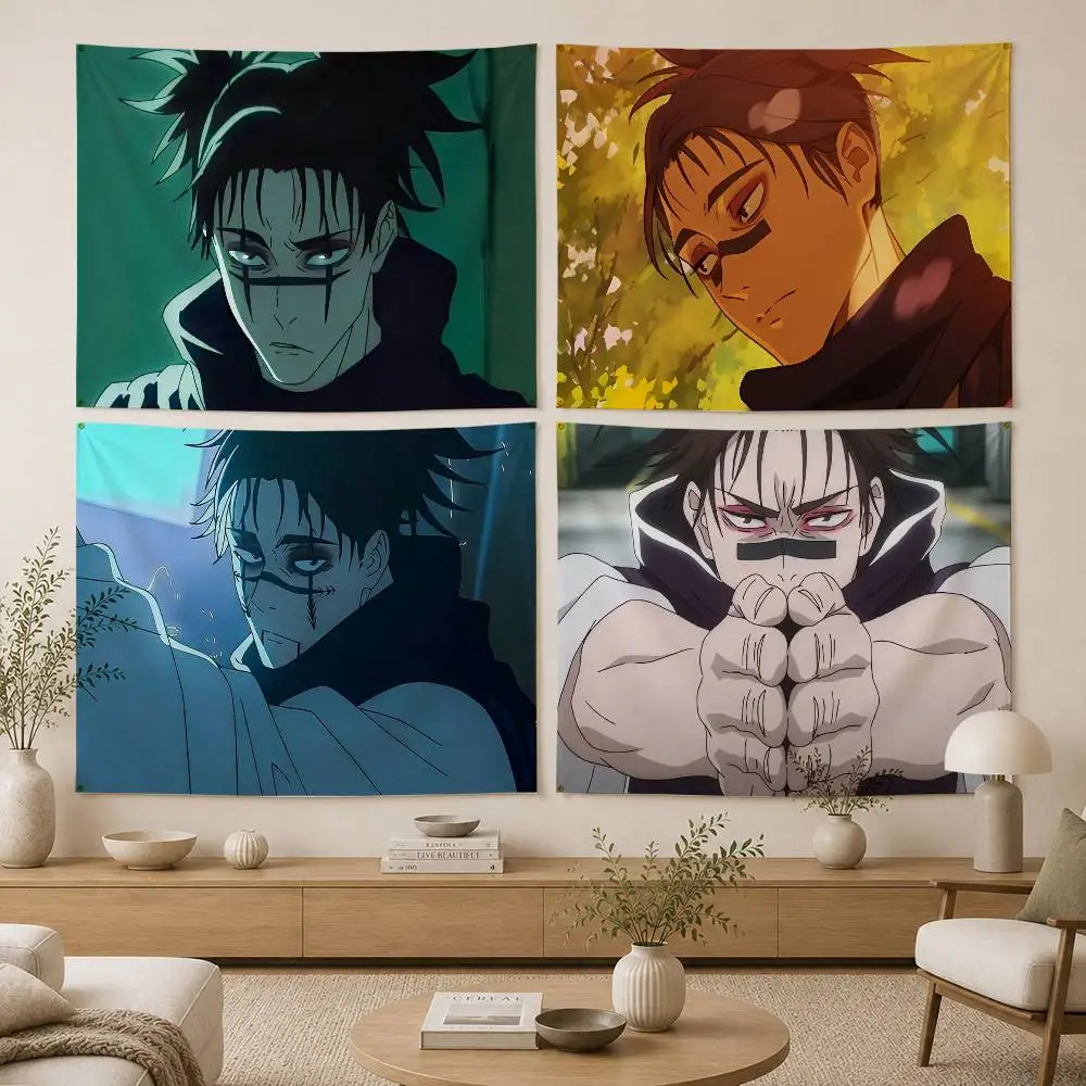Anime Choso Jujutsu Kaisen-n Flag Digital Printing Banner for Garage Wall Out Door Decoration