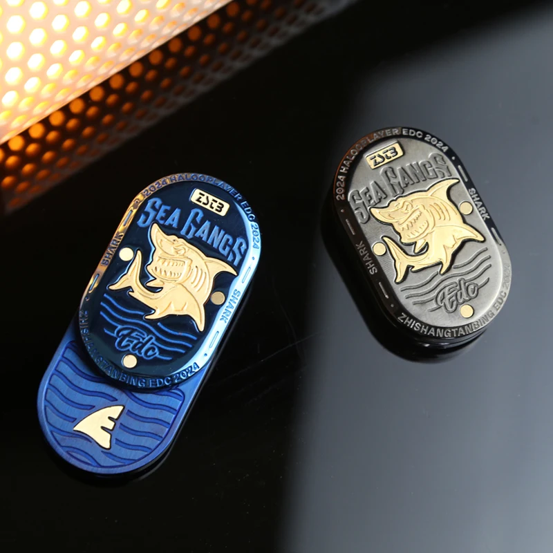 Shark Mechanical Fidget Slider EDC Fidget Toys Office Desk Toys  Anxiety Stress Relief Toys Adults Gifts