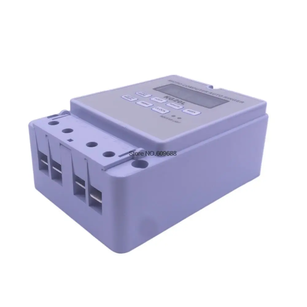 AC220V Ringing school Bell Timer Switch Micro Computer Automatic Ringer with Bell Automatic Timing Ringing Controller