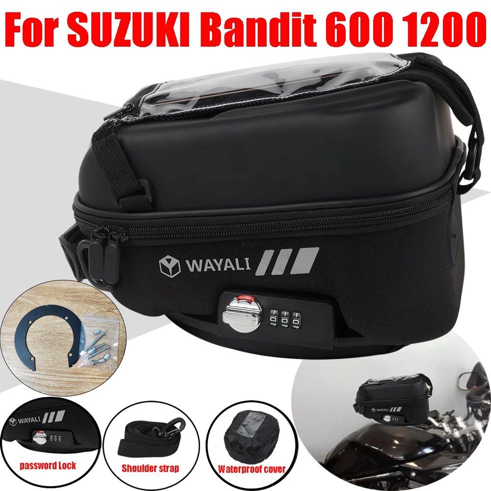 

For SUZUKI Bandit GSF 600 1200 N S GSF600 GSF1200 GSF600N GSF600S Accessories Tank Bag Luggage Tanklock Storage Bags Navigation