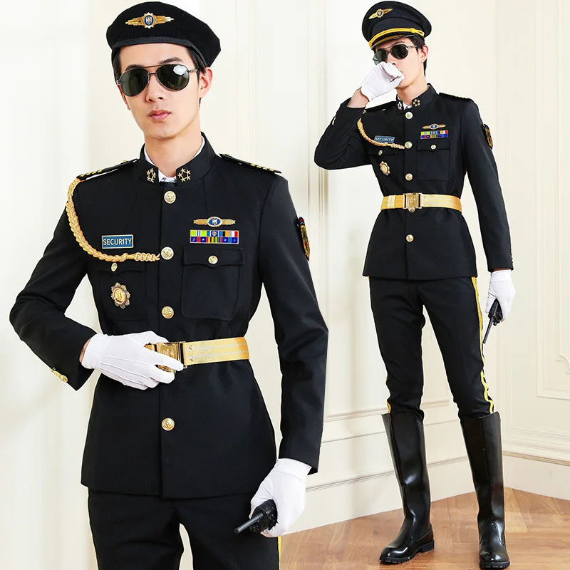 

High-end security overalls set new security uniforms property image post concierge clothes men's spring and winter coats