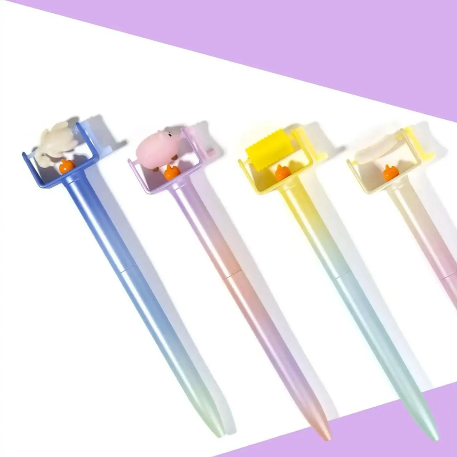 

0.5 Mm Gel Ink Pen 4 Pieces Novelty Fun Cute Supplies Cartoon Color-Changing Pen For School Office Desk College Classroom