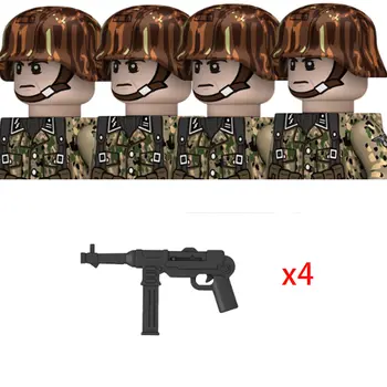 二戰德國海軍人物積木,包括海軍水兵、士兵、潛水艇指揮官、戰士和武器零件,適合兒童玩耍。 10 最佳銷售 樂高二戰德國士兵 - №4