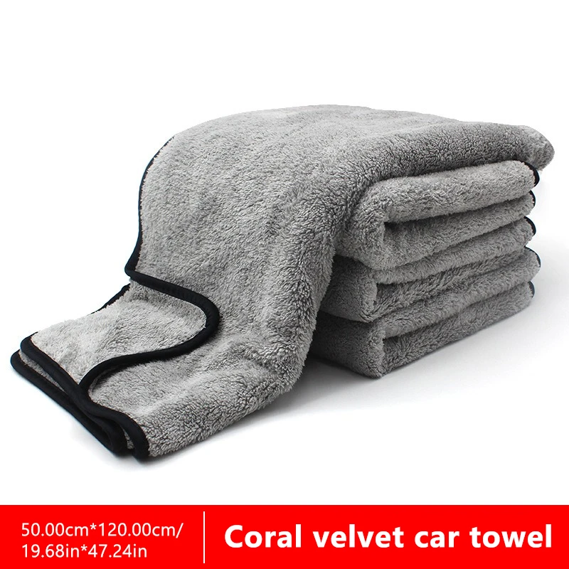 Zeeman 120X50Cm Microfiber Auto Wassen Handdoek Ultra-Zachte Auto Schoonmaak Handdoeken Hoge Absorberende Droogdoek Voor Auto Detaillering Zorg