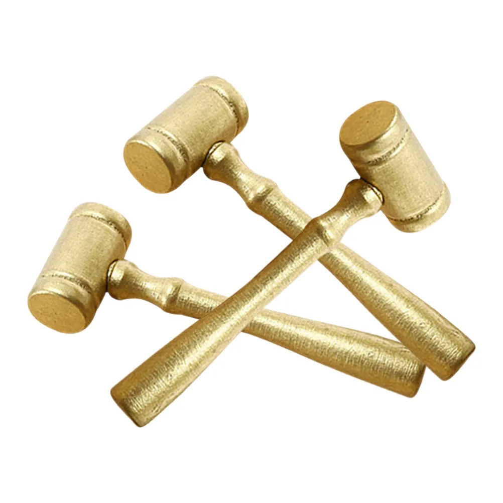 

3Pcs Mini Wooden Gavel for Judge Auction Sale Hammer Solid Wood Mallet Convenient Storage Characteristic Elegant Design