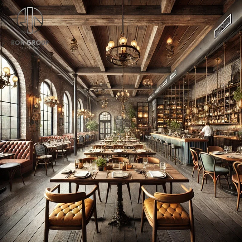 

custom.Luxury Hotel Coffee Tea Shop Booth Seating Oak Wood square Cafe Leather Restaurant Sofa Furniture Table and Chair