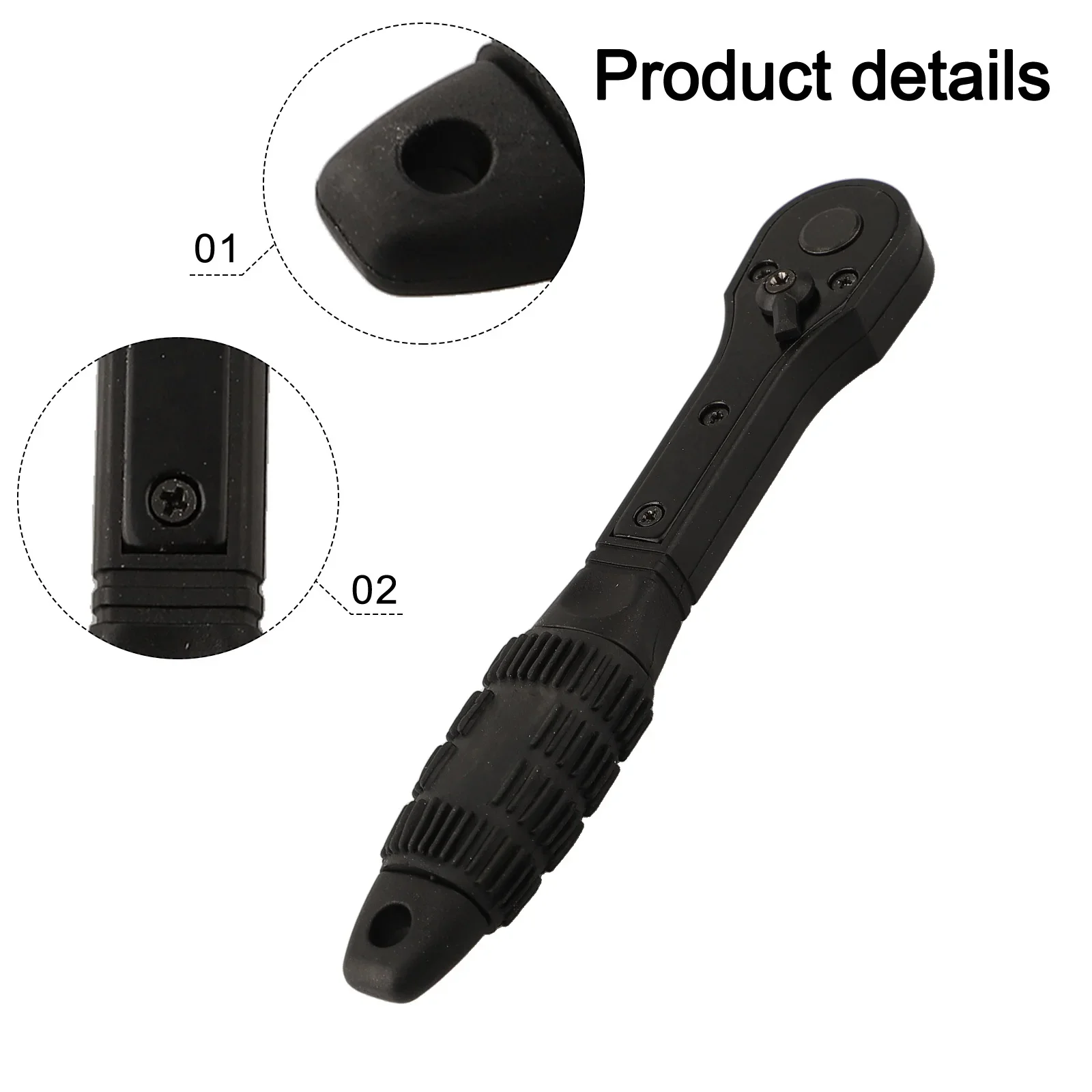 

For Professional Use Multi-Head Key Wrench Ratchet Wrench Professional Applications 150mm Non-Slip Textured Handle