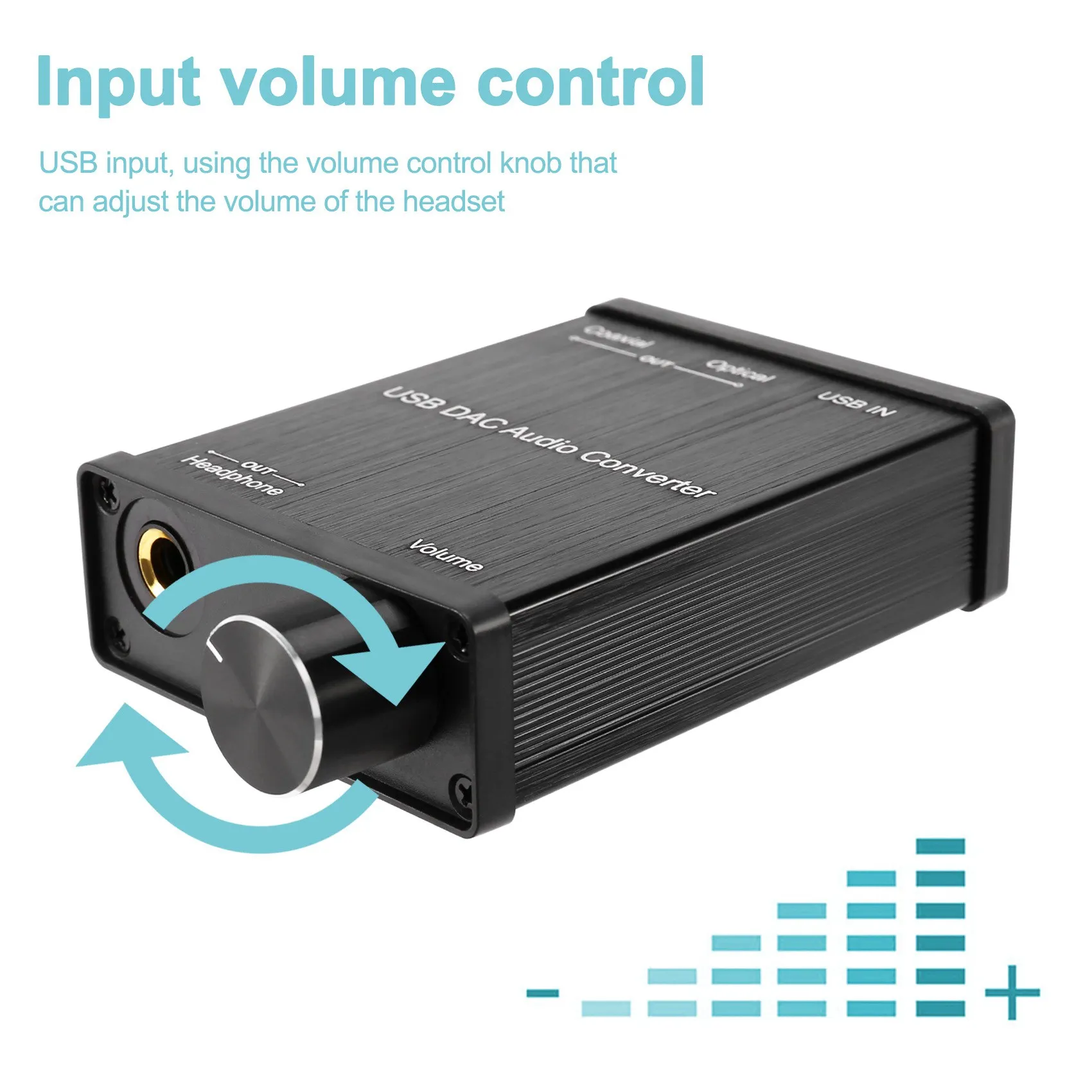 USB naar coaxiale S/PDIF optische 3,5 mm/6,3 mm hoofdtelefoonconverter USB DAC digitaal naar analoog audioconverter voor Windows XP