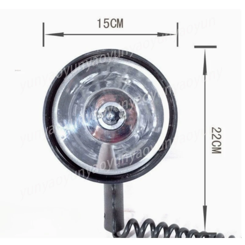 5 Inch Xenon Handheld Spotlight, Long Runtime High Lumen Searchlight for Camping Outdoor Working