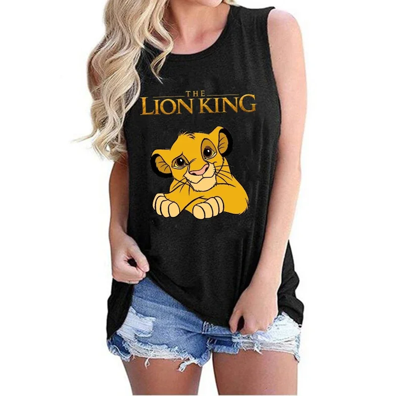 90s Vest Tnak Top Y2k Disney The Lion King T Shirt Cropped T-shirt Women Crop Top Vest Top Tees Clothes Hakuna Matata Tshirt