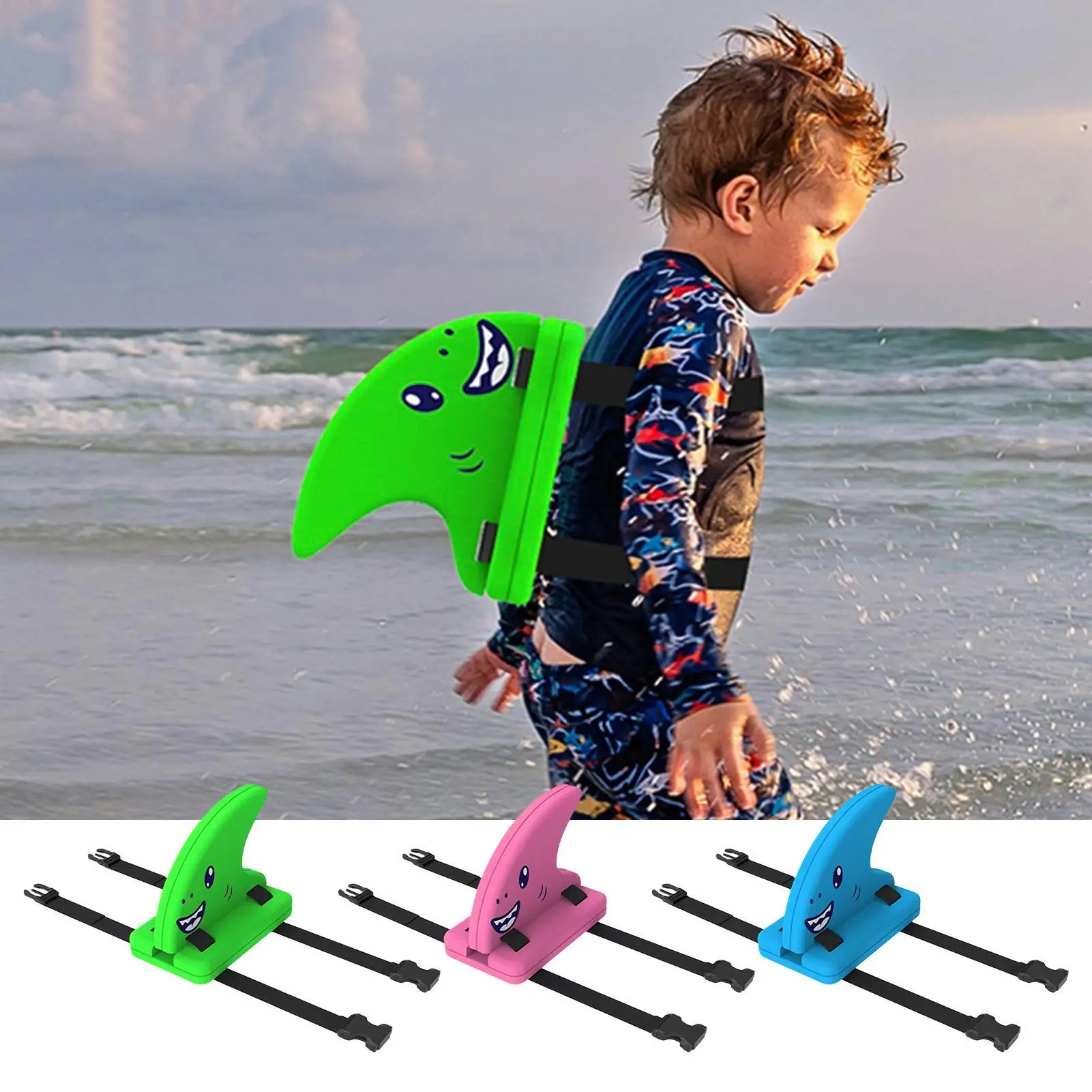 Swimming Swim Trainer Shark Fin Style Swimming Float Multifunctional Swimming Kick board For Beginner Swimming Training Floaties