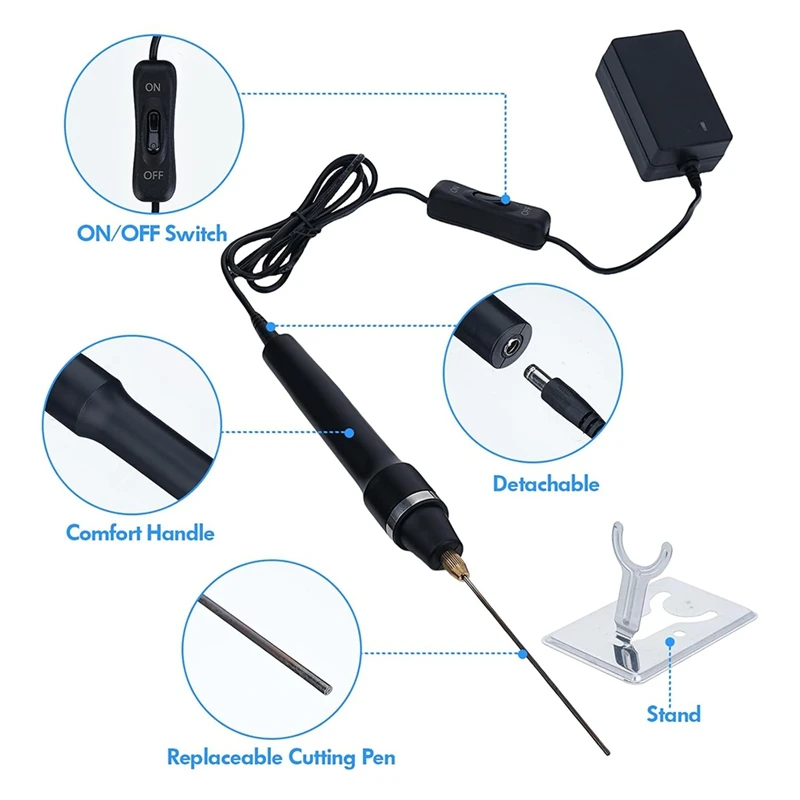 

Нож для резки пенопласта, нож для горячей проволоки, набор инструментов для резки пенопласта, ручка для резки, ручная работа, сделай сам, вилка европейского стандарта-A51M