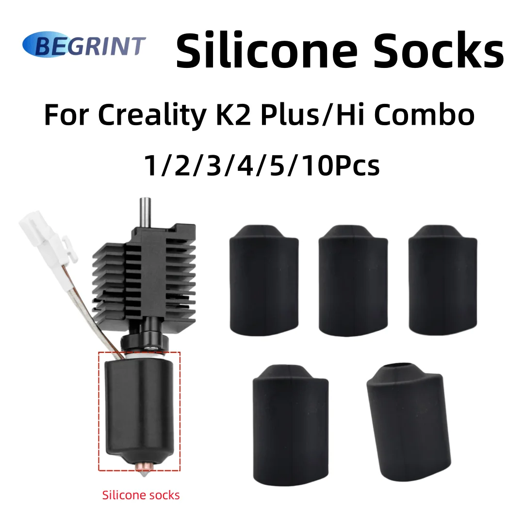 Silicone Socks For Creality K2 Plus Hi Combo Hotend Extruder Heated Block High-temperature Case For K2P Hi Hotend Silicone Cover
