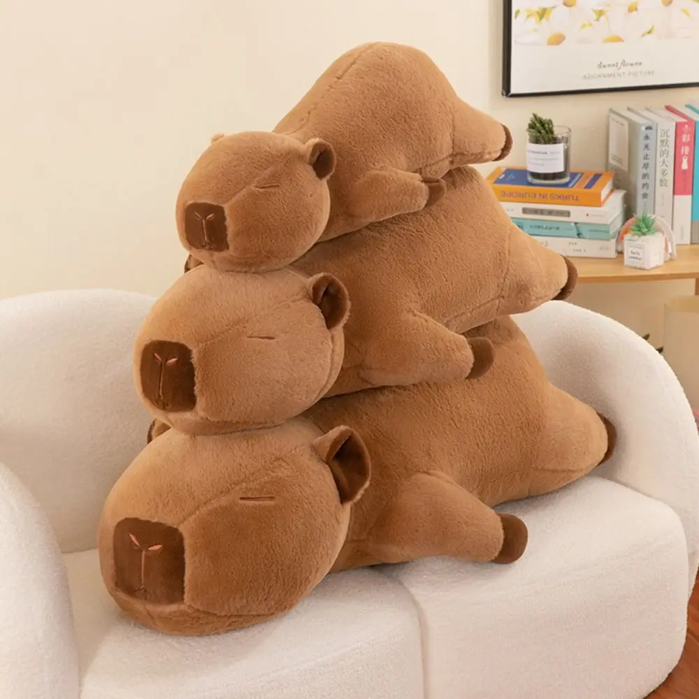 สัตว์ Capybara Plush ของเล่นจําลอง Capybara นุ่ม Capibara อะนิเมะ Fluffty ของเล่นการ์ตูนน่ารัก Capybara ตุ๊กตา Plush ตุ๊กตาคริสต์มาสของเล่น