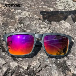 KDEAM Outdoor Hiking Sunglasses Men Standard Size Windproof Sunglasses Men Polarized Gradient Shades Suitable For Women