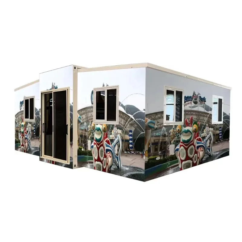 Luxury 40FT Expandable Prefab Office Modern Portable Mobile Shipping Container House 3 Bedroom 20FT Extendable for Shop Use