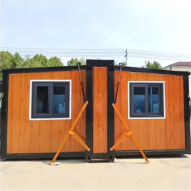 Affordable Folding Prefab Container Prefabricated Movable Modern Double Wing With Bedroom Living Room Kitchen and Bathroom House