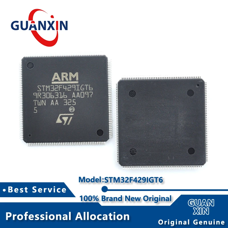 100% New  Marking STM32F429IGT6 LQFP-176 STM32F429