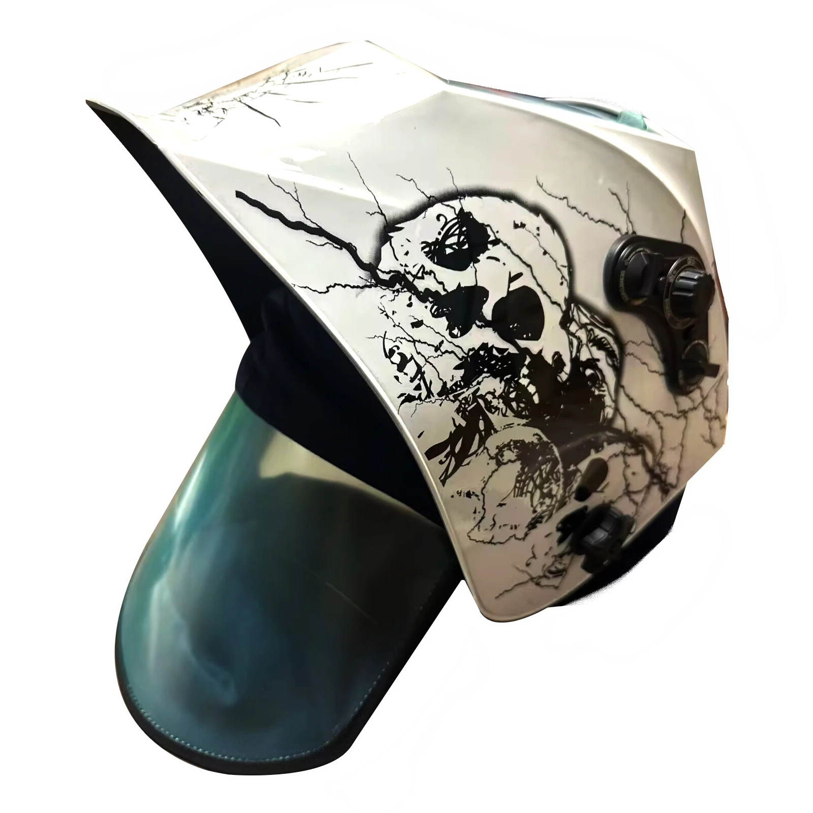 Casco de soldadura SAFEUP, respirador alimentado por aire, máscara de visualización grande para máquina soldadora de corte y molienda, filtro de