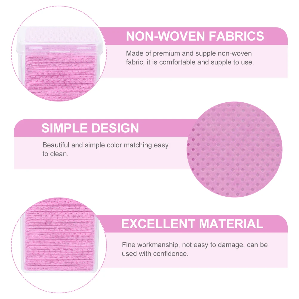 

4 Boxes Lash Extension Wipes Reliable Non-Woven Fabric Glue Bottle Wiping Pads Salon Glue Cleaning Sheets Lash Extension Wipes