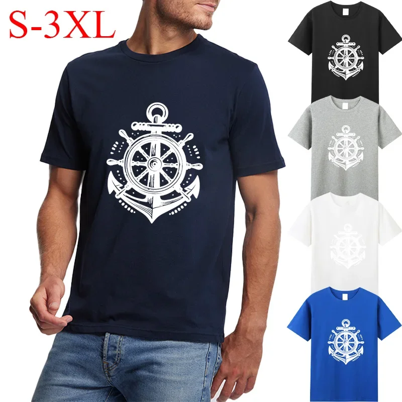Lässige Herren-T-Shirts mit Rundhalsausschnitt, bedruckt, grafisch, modisch, Baumwolle, kurzärmelig