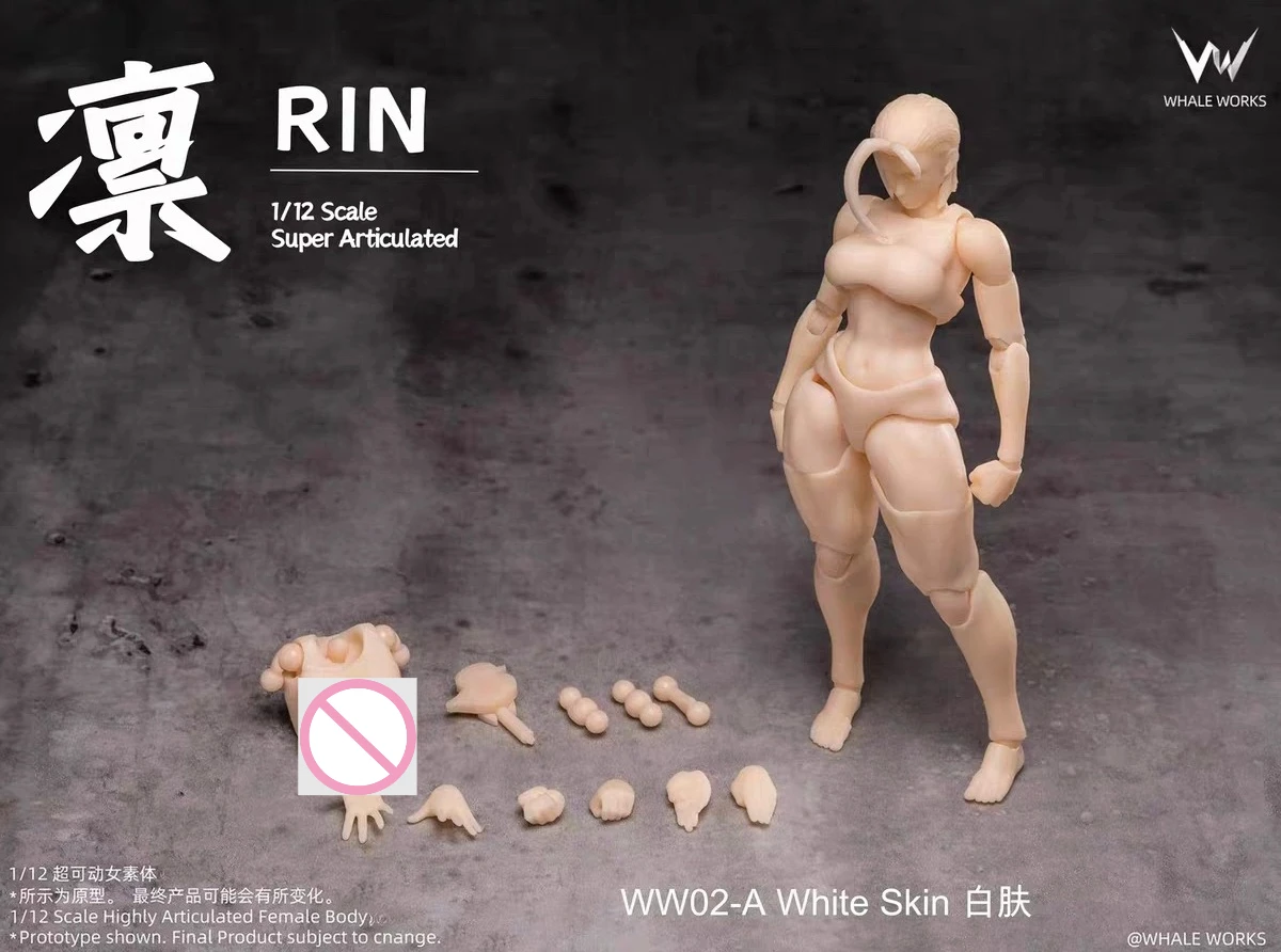 

Whale Works 1/12 Scale Female Action Figure Bodies Chun-Li Cammy Super Articulated Street Fighter Collection Limited Stock