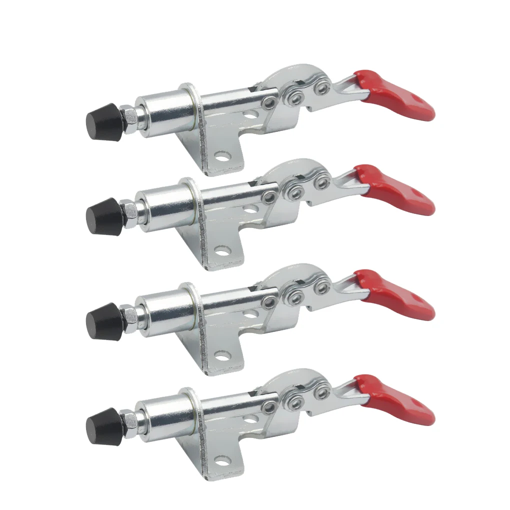 4Pcs Toggle Clamps Hand Tool Handle Clamp Galvanized Fixture Tooling