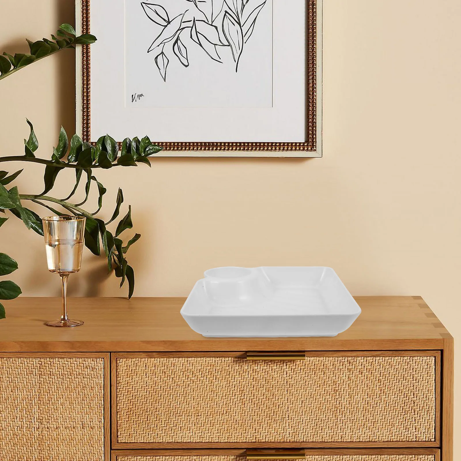 

5pcs Sushi Plates Dumpling Serving Platter Wear Resistant Tableware Chips Dip Server Tray Kitchen Plate Dessert Sashimi