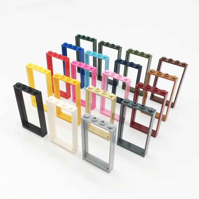 [18Pcs]【50g】 Model 60596 Interlocking 1x4x6 Door Frame 30179, Children DIY STEM Building Blocks Toy