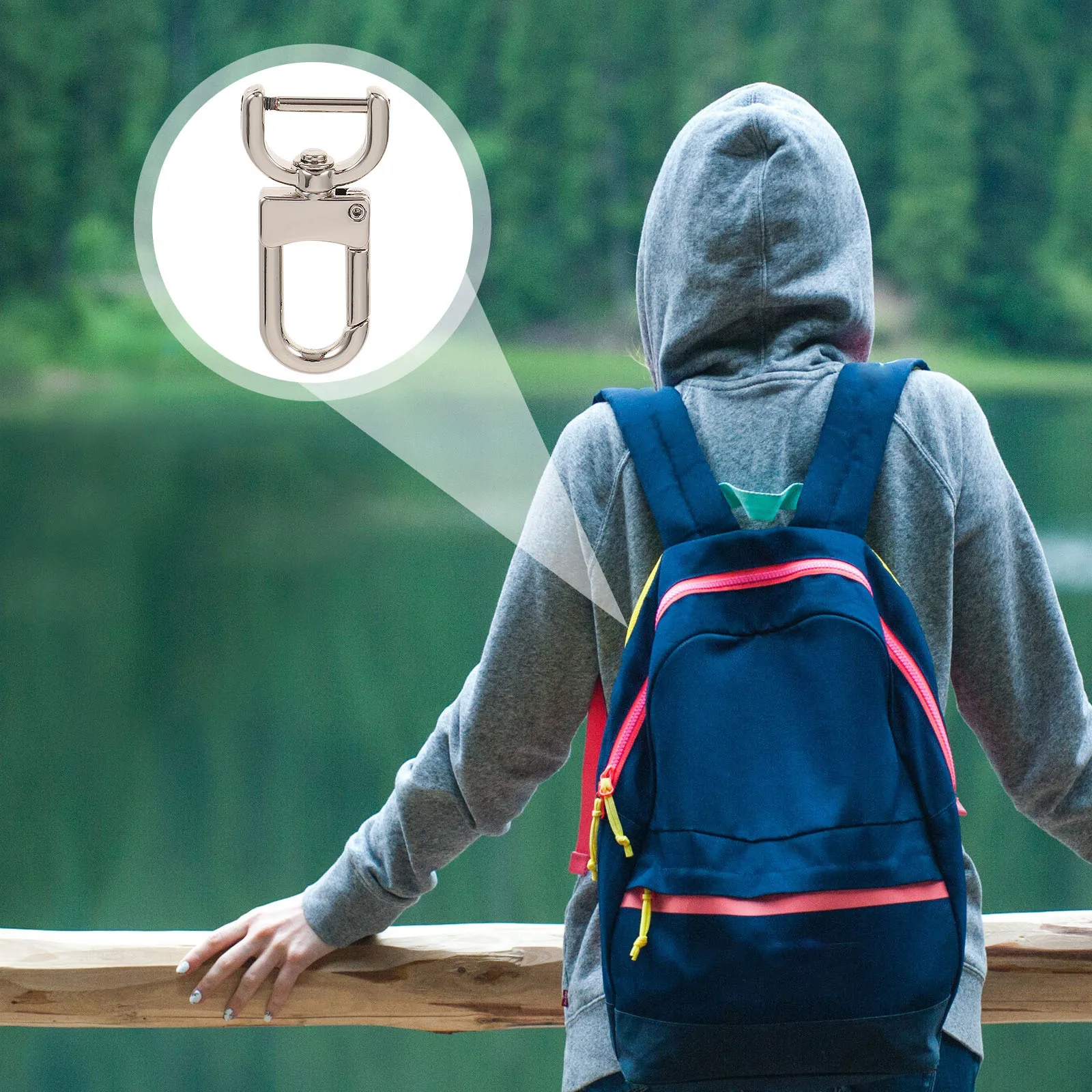 

4pcs Alloy Clasp For Bag Detachable Belt Buckle Luggage Strap Connector Handbag Repair Diy Handle Buckle Suitcase Accessory