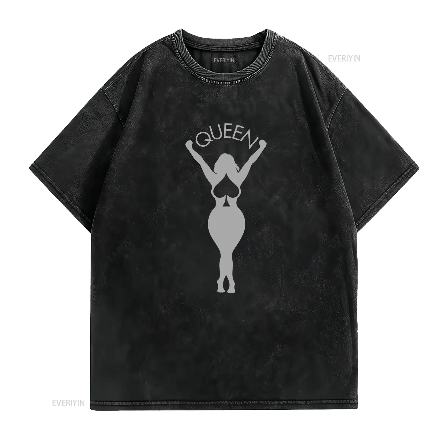 Queen of Spades T shirt for Hotwife and Swinger Women Polyamory Lifestyle Express Delivery Available vintage Washed Comfortable