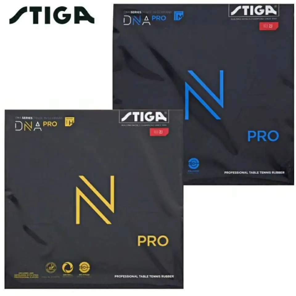 Raqueta de tenis de mesa Original STIGA DNA PRO M/H/S, esponja especializada con goma fuerte integrada para tenis de mesa