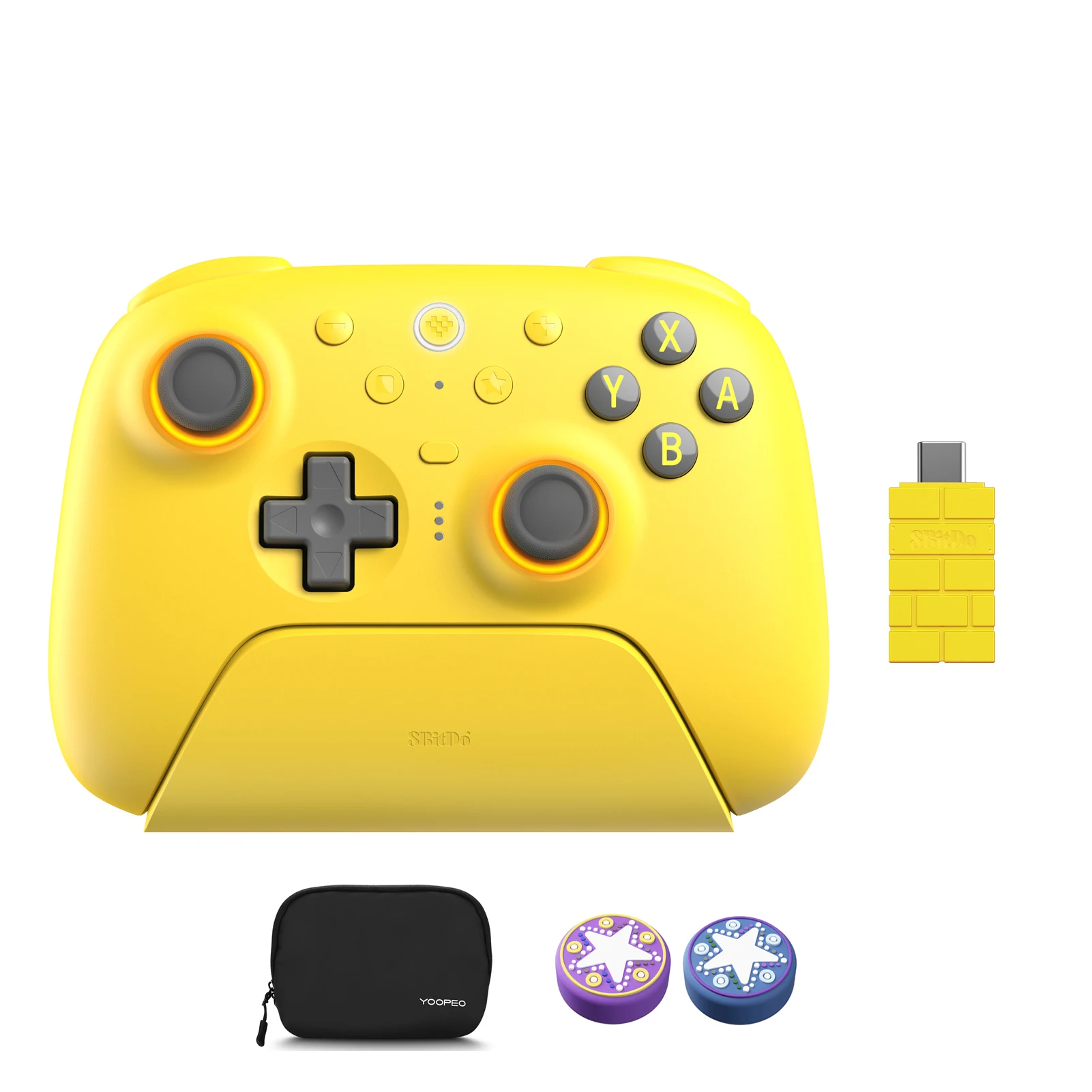 8BitDo Ultimate 2 Bluetooth-controller met TMR-joystick, draadloze gamepad voor Nintendo Switch, Switch 2 en Windows 10/11.