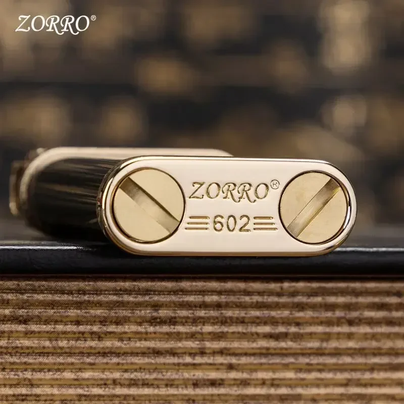 Zorro Personalized Catapult Windproof Metal Lighter Creative Retro Pure Copper Kerosene Lighter Cigarette Lighter Men\'s Gift