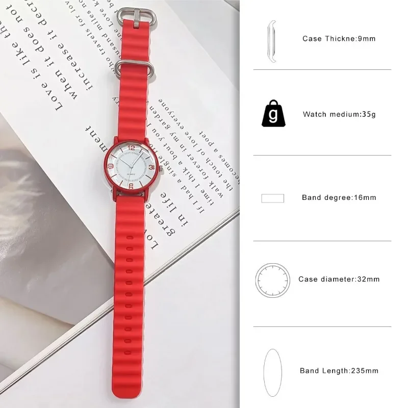 Brand Women Silicone Strap Quartz Watch Jelly Colored Luxury Ladies Watch Fashion Dress Wristwatch Dropshipping Reloj De Mujer