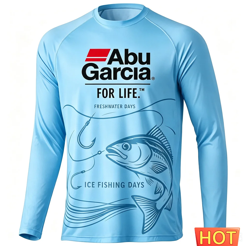 Autumn Outdoor Men's Fishing Long Sleeved T-shirt Sunscreen Comfortable Men Wild Fishing T-shirt Comfort T-shirts Men's Clothes view 5