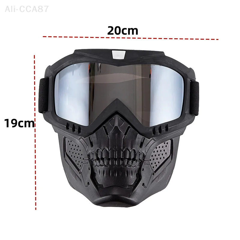 CS War Game 1Pcs Máscara tática, óculos de moto, Dirt Bike à prova de vento Caça Paintball Explosão segura